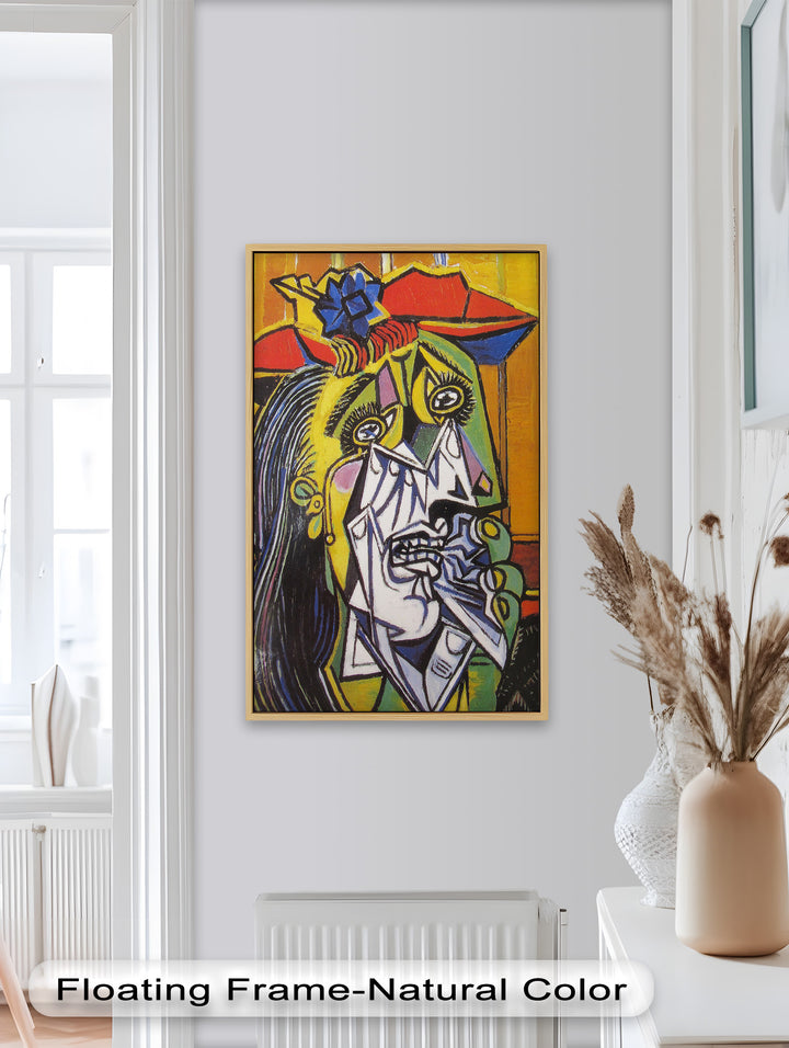 Woman in Anguish – Expressive Cubist Portrait Picasso Oil Painting