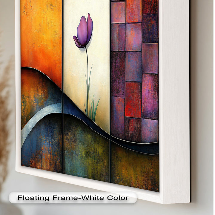 Tulip Dreams Abstract – Floral Modern Oil Painting