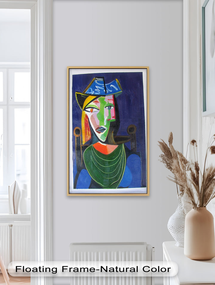 Woman in a Blue Hat – Picasso Oil Painting