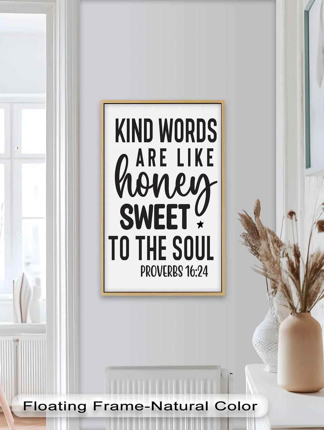 Kind Words Like Honey – Proverbs 16:24 Oil Painting - MyPhotoStation