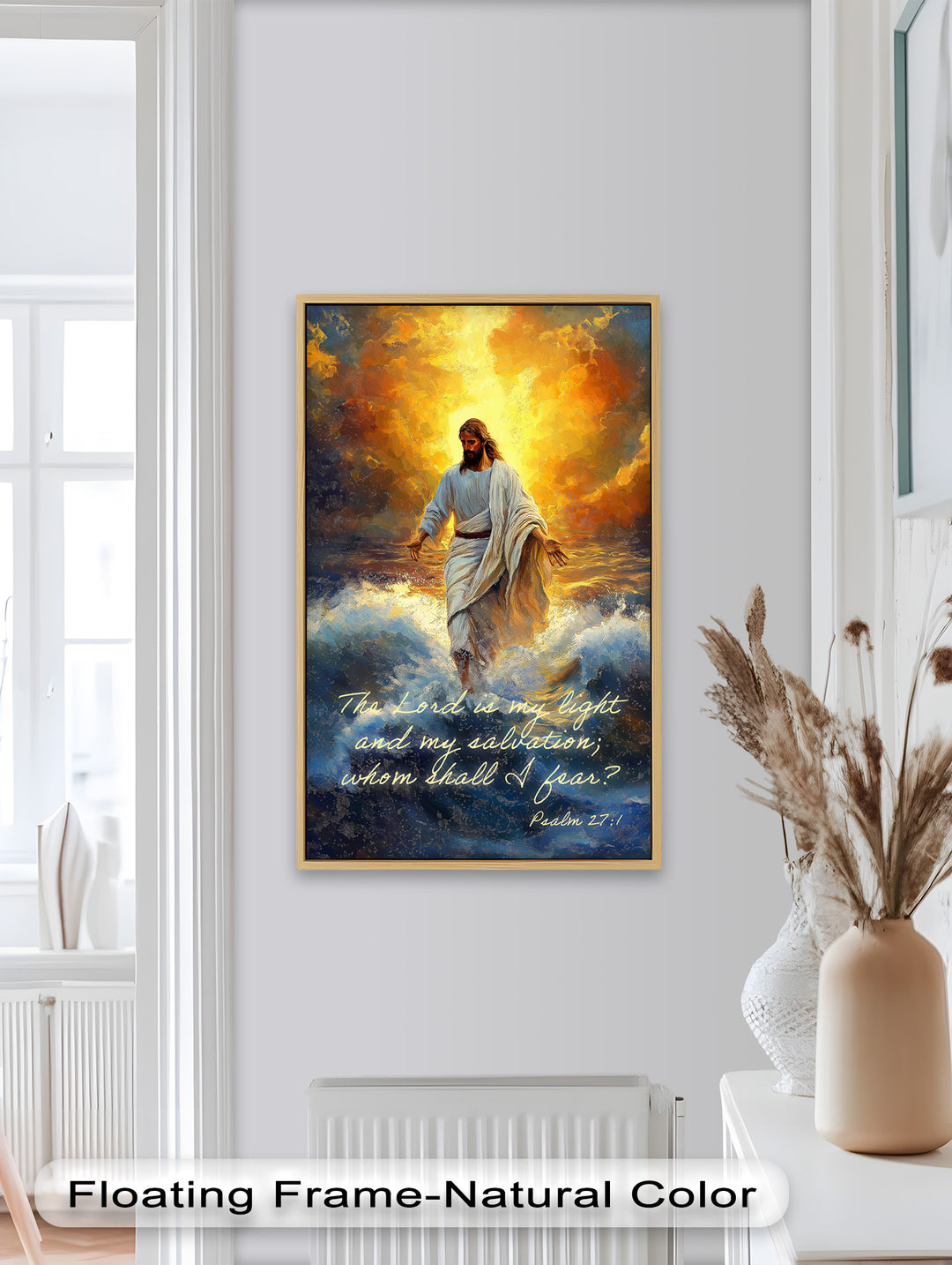 Divine Light – Jesus Walking on Water with Psalm 27:1
