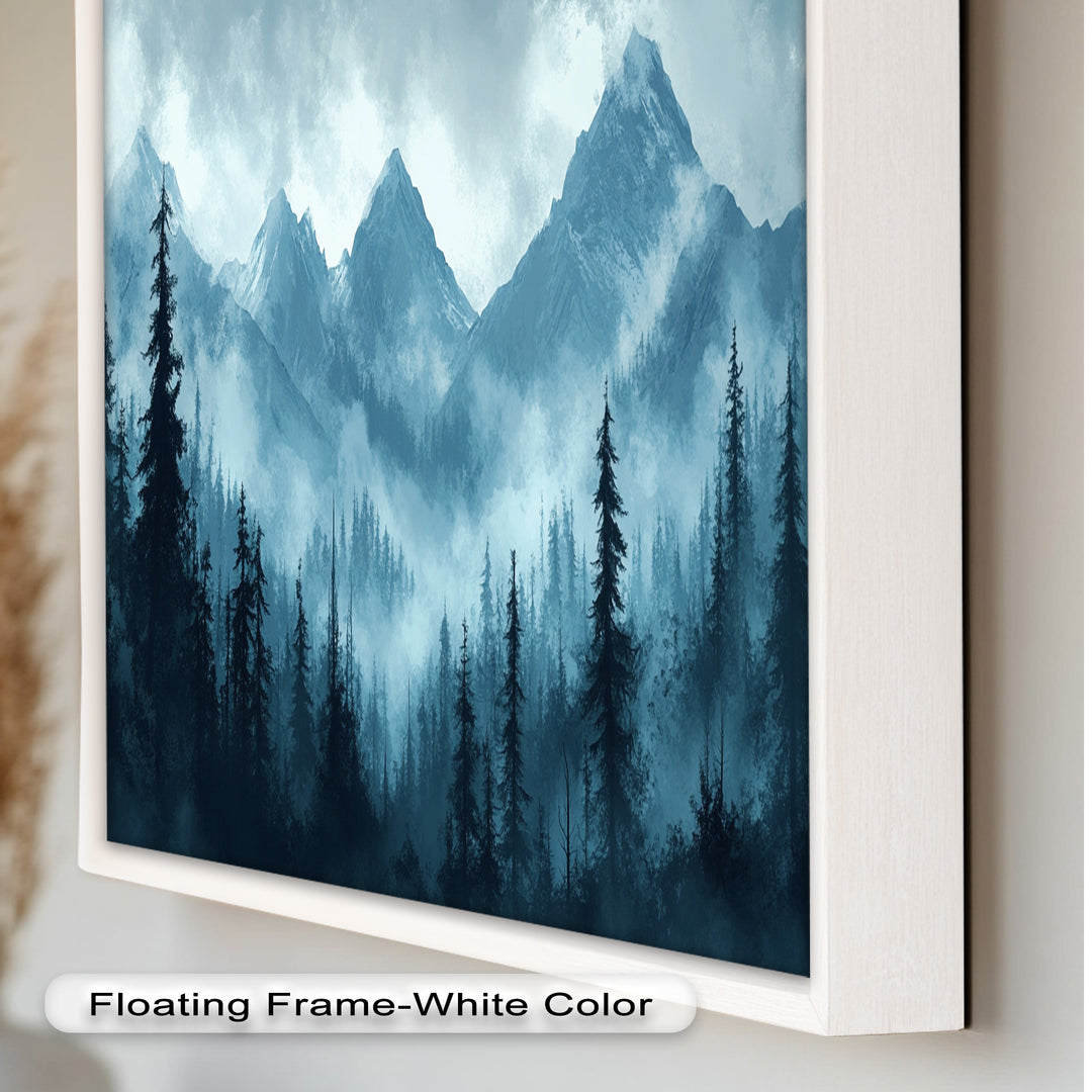 Misty Mountain Pines – Landscape Oil Paintings