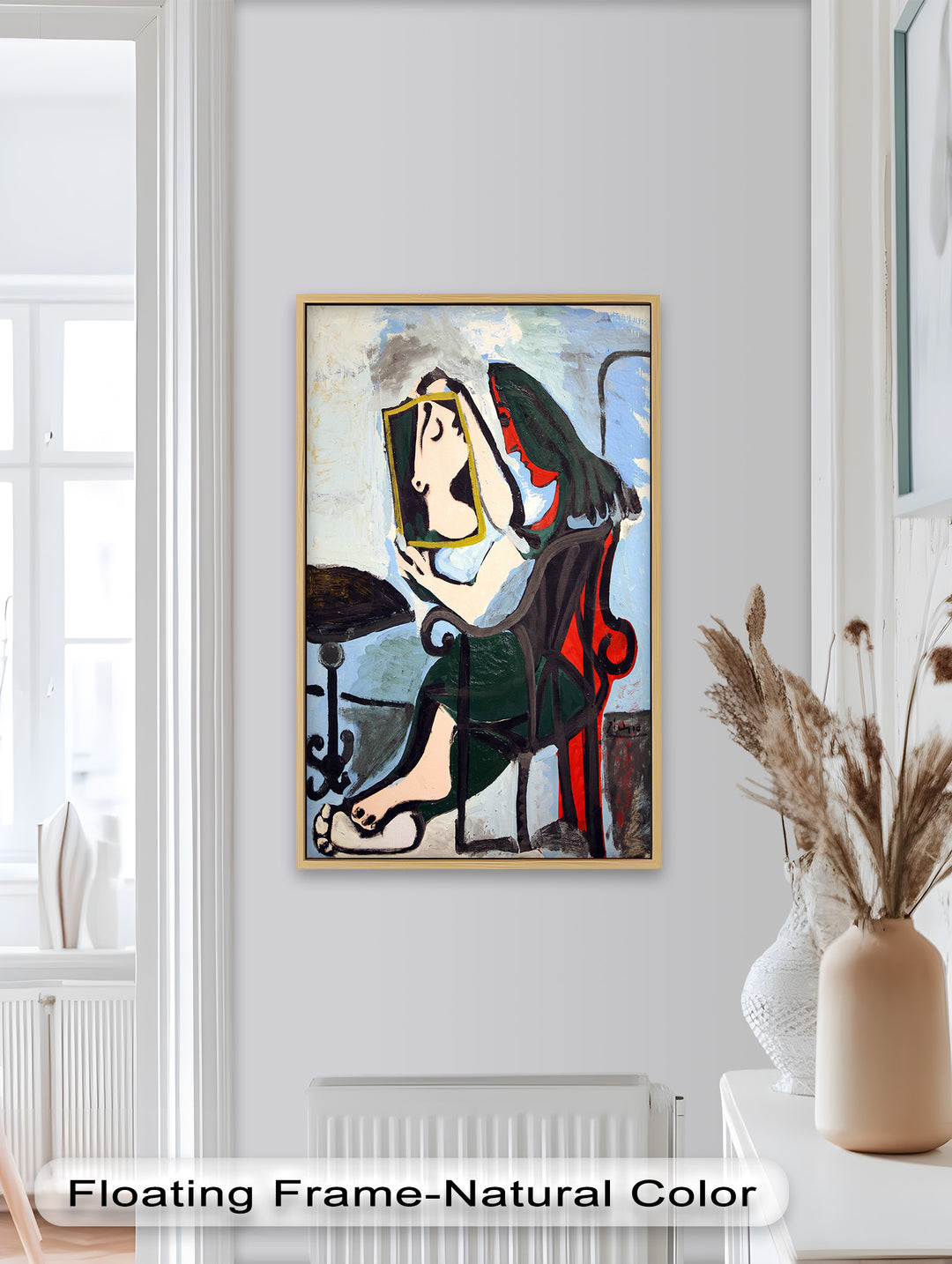 Reflexionen im Rahmen – Kubistisches Spiegelporträt Picasso Ölgemälde