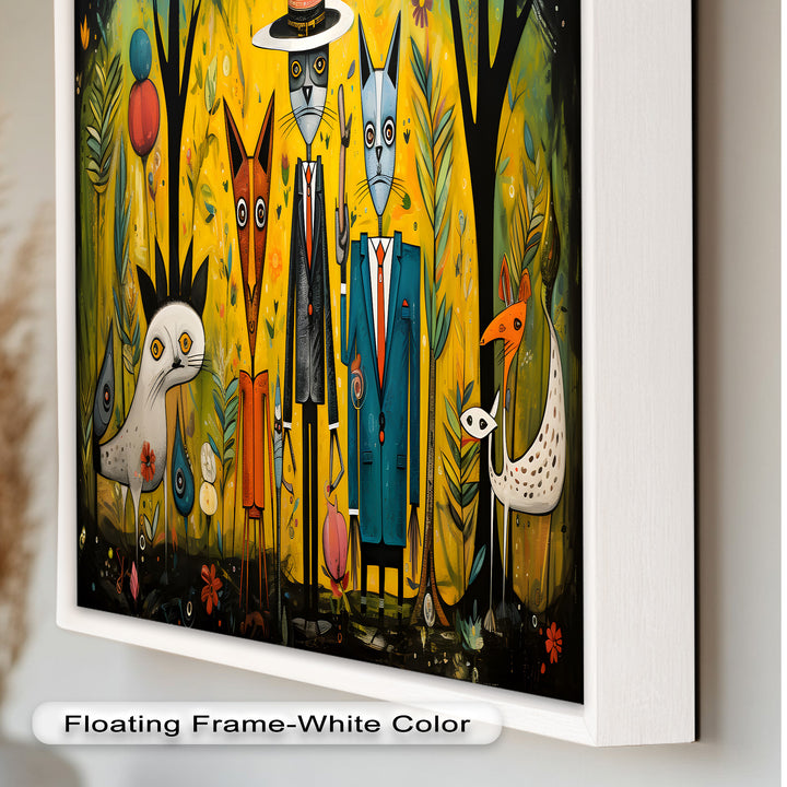 The Dandy Forest – Surreal Animal Portraits in Suits Picasso Oil Painting