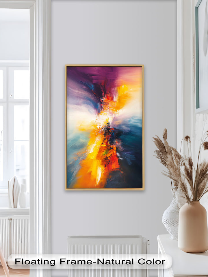 Solar Pulse – Lebendiges abstraktes Ölgemälde