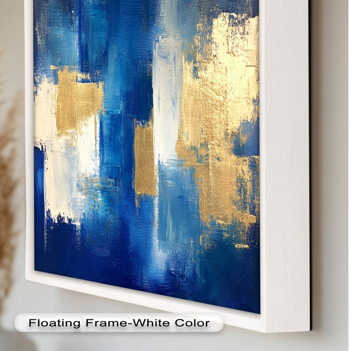 Blue Harmony Abstract – Modernes Ölgemälde