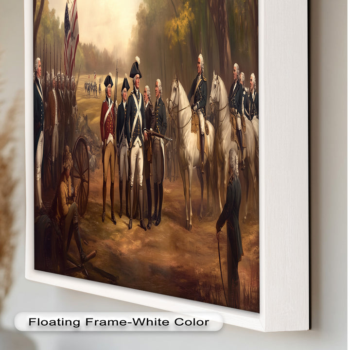 Command and Honor – Revolutionary Army Oil Painting