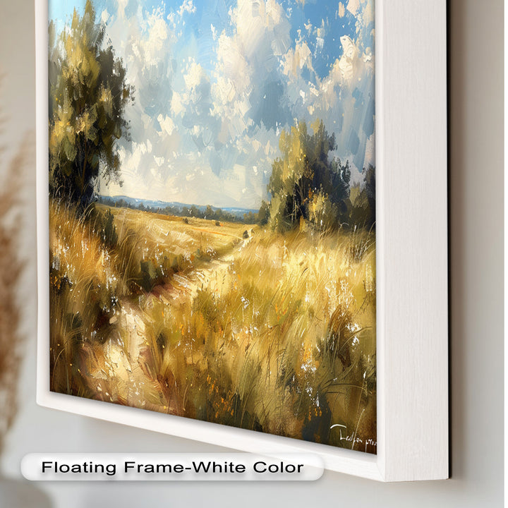 Nostalgic Landscape Framed Art – Nature Oil Painting