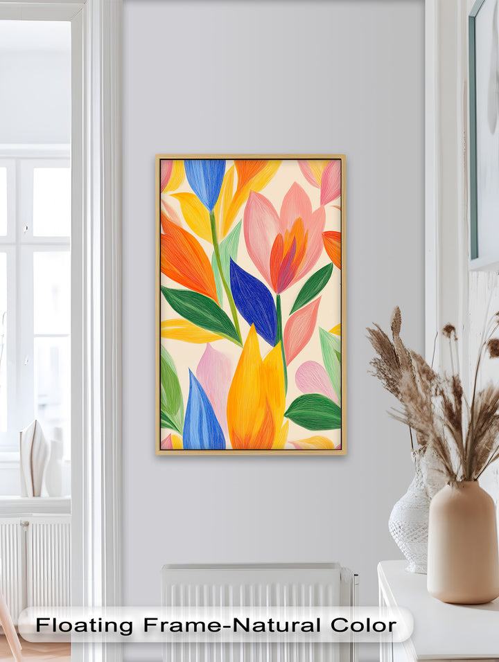 Gartenblüten – Abstraktes botanisches Ölgemälde