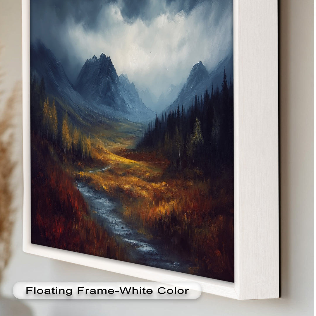 Stormy Valley Wall Art – Landscape Oil Painting
