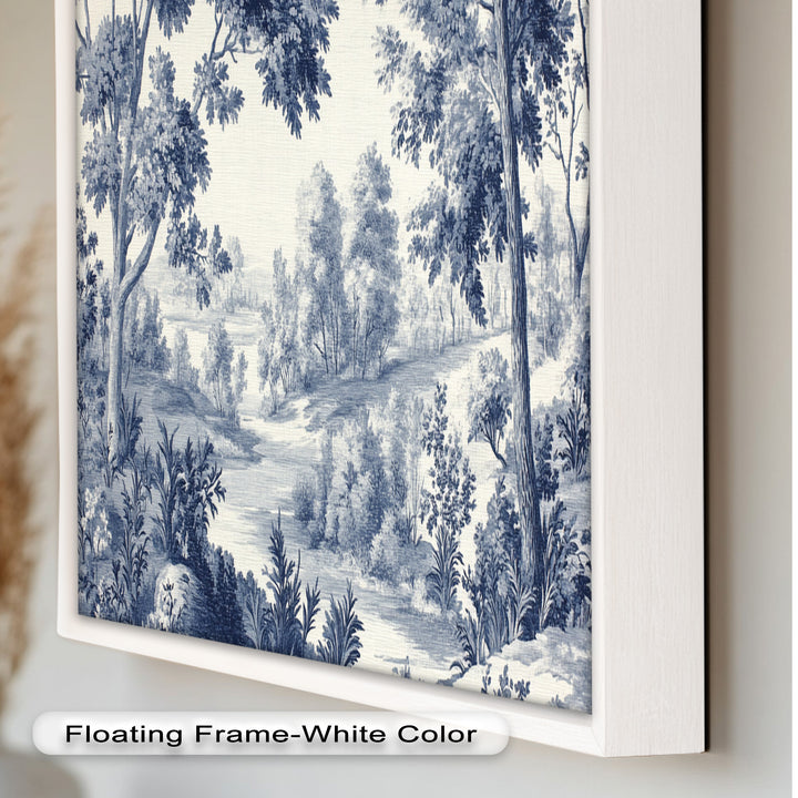 Monochrome Forest Wall Art – Classic Landscape Oil Painting