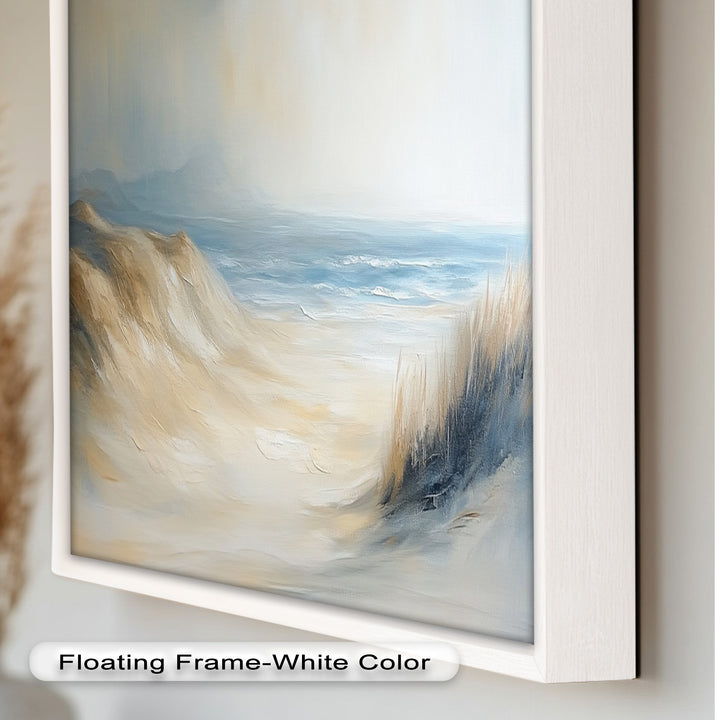 Coastal Beach Seagulls – Tranquil Seascape Oil Painting
