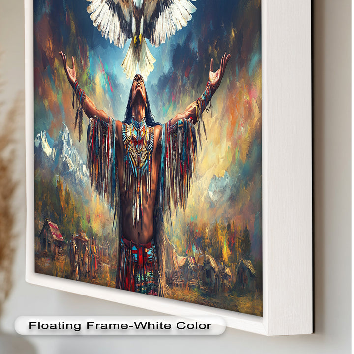 Call of the Sky – Native Ceremony Oil Painting