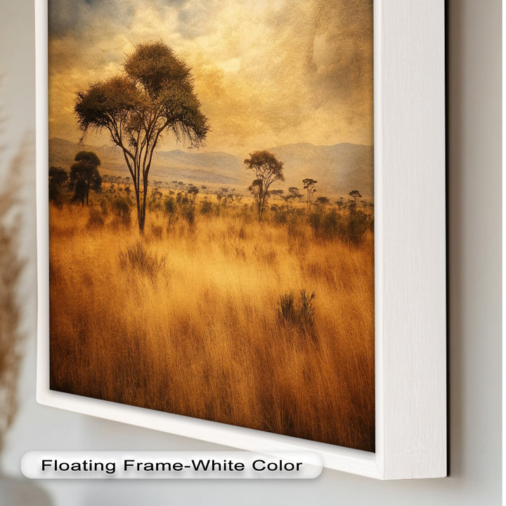 African Savanna Tree Wall Art – Landscape Oil Painting