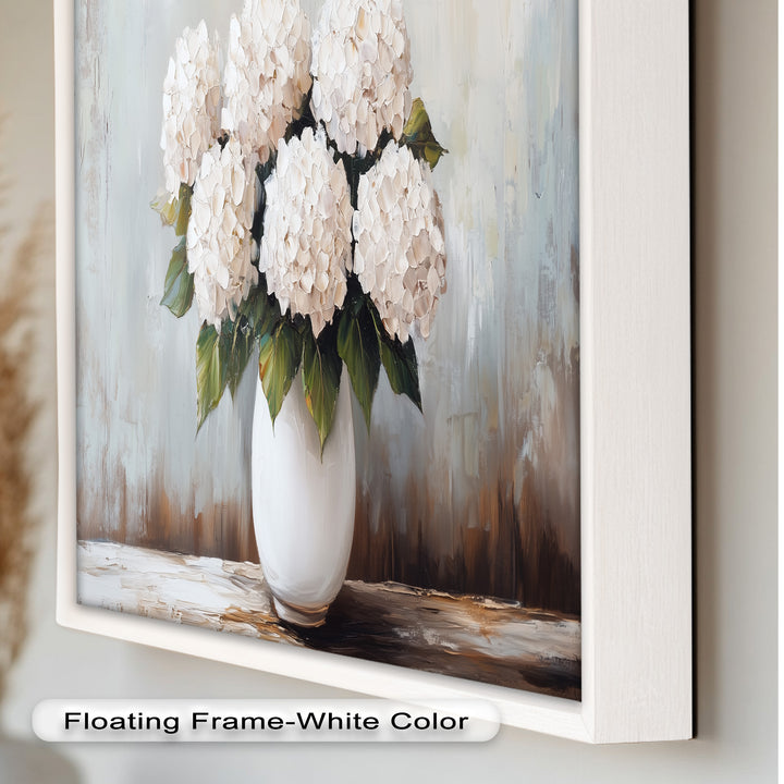 Ivory Bloom Elegance – Still Life Oil Paintings