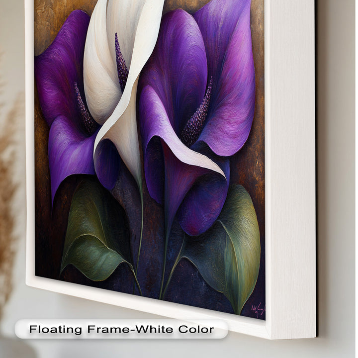 Purple Tulips – Luxurious Floral Oil Painting