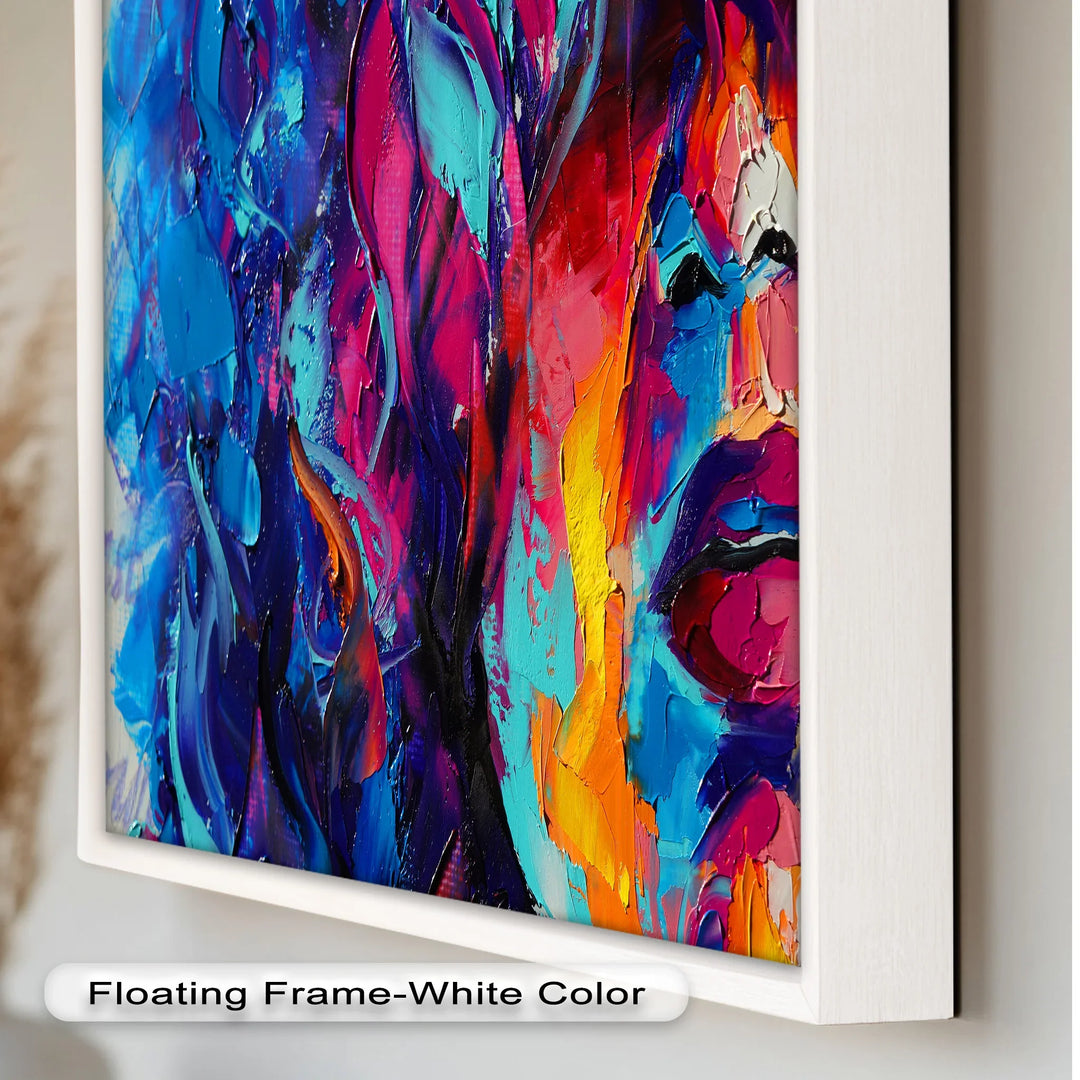 Colored Woman – Expressive Abstract Oil Painting - MyPhotoStation