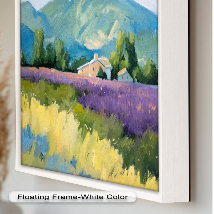 Lavender Fields in Provence – Impressionist Landscape Oil Painting