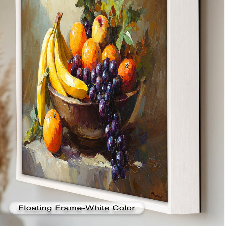 Banana & Grape Fruit Art – Kitchen Wall Oil Painting