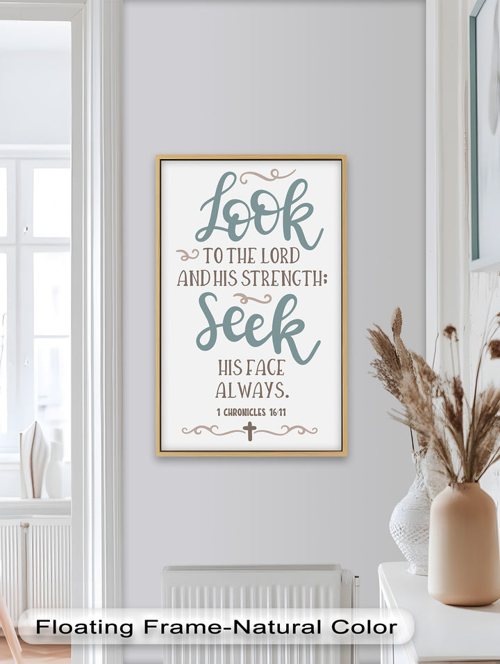 Seek His Face Always – 1 Chronicles 16:11 Oil Painting