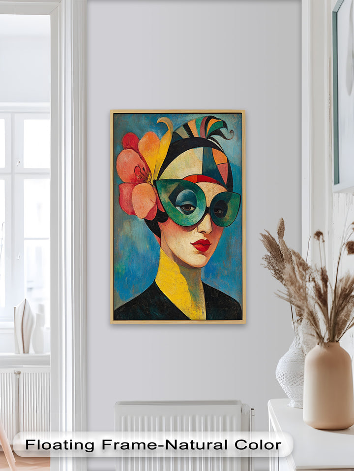 Retro Elegance Oil Painting – Fauvism Woman