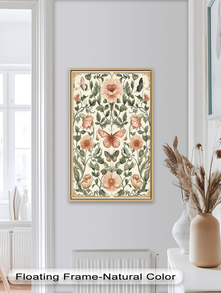 Whimsy in Bloom – Vintage Botanisches Ölgemälde