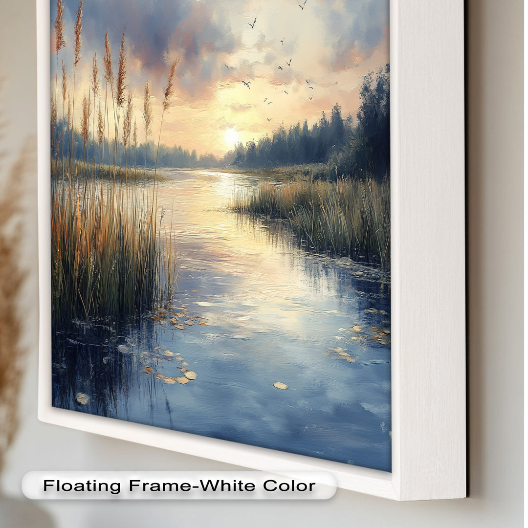 Lake Sunrise – Landscape Oil Painting