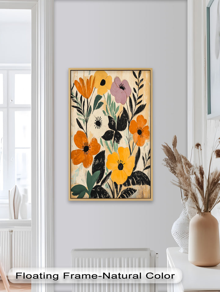 Harvest Blooms – Rustikales Boho-Ölgemälde