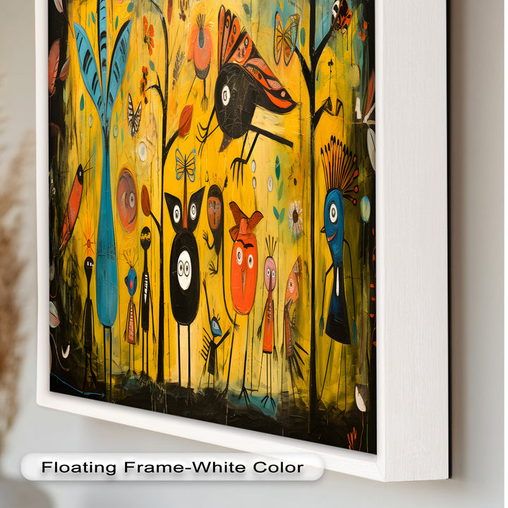Whimsy in the Wild – Surreal Forest Creature Picasso Oil Painting