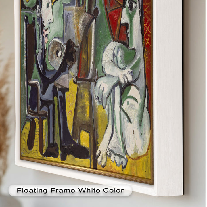 Der Maler und seine Muse – Ausdrucksstarke Atelierszene Picasso Ölgemälde