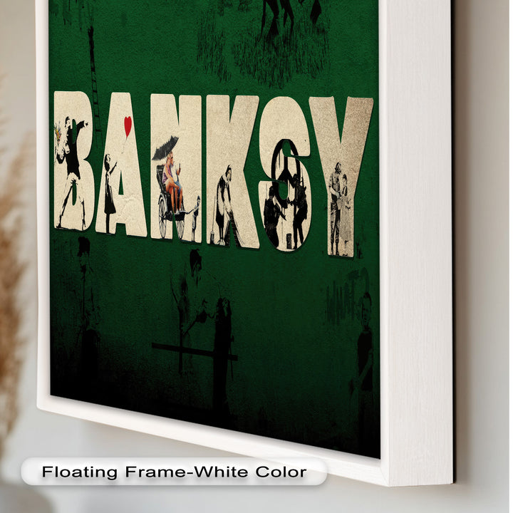 Urban Icons Collide – Banksy Tribute Oil Painting