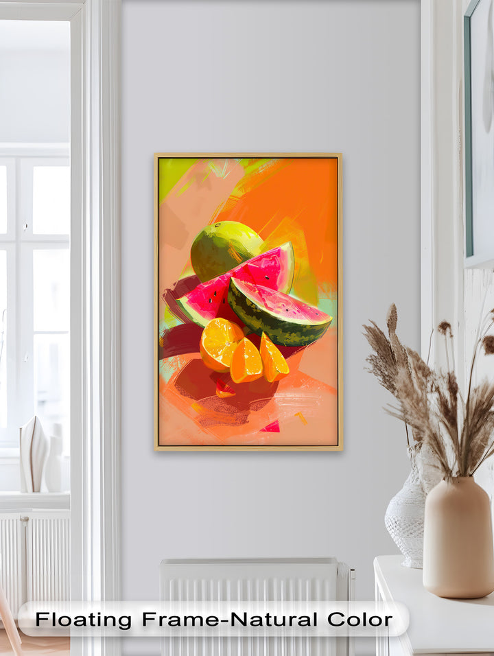 Zitrus &amp; Sommer – Wassermelonen- und Orangen-Food-Malerei