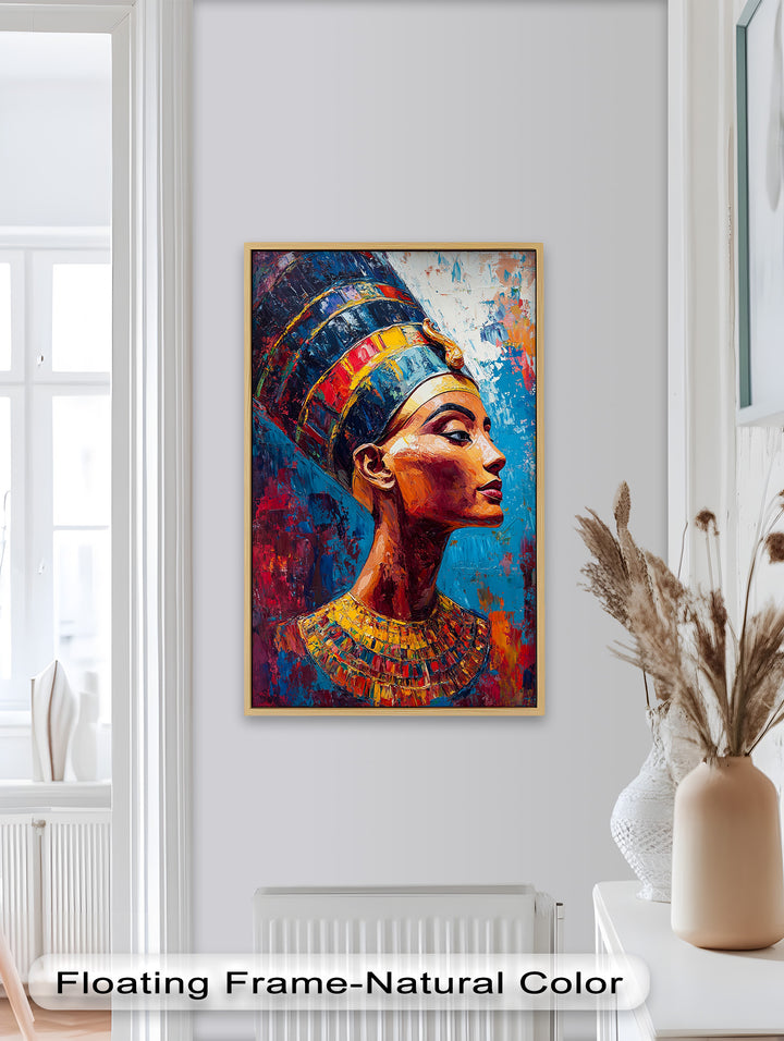 Fauvist Queen – Royal Profile Oil Painting