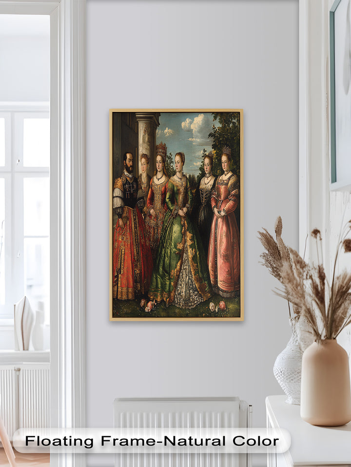 Königliches Hofporträt – Ölgemälde der Renaissance-Aristokratie