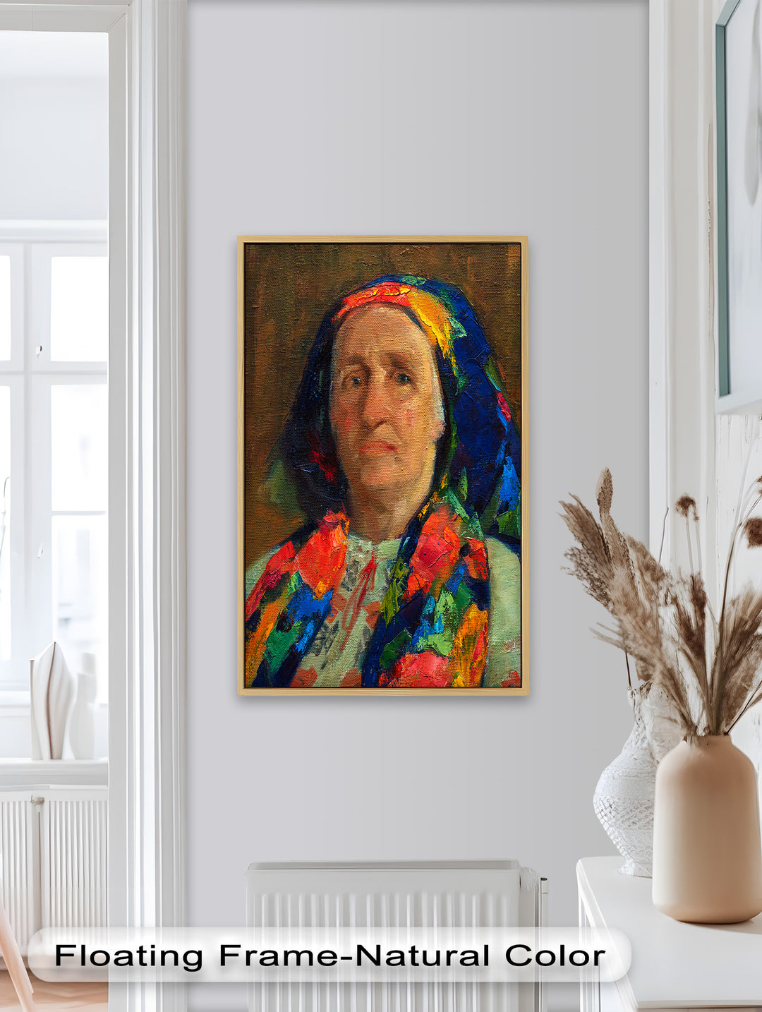 Porträt einer älteren Frau in traditioneller Kleidung – Picasso-Ölgemälde