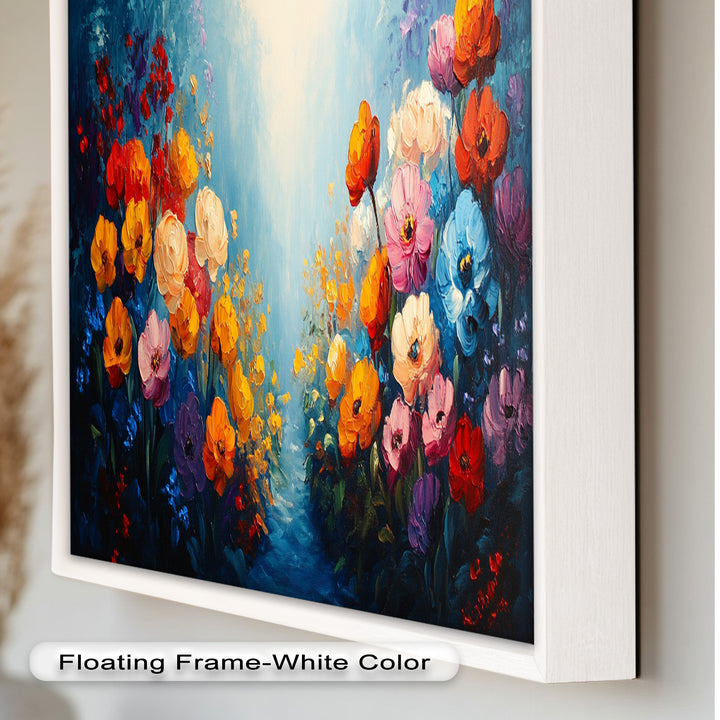Multicolor Wild Bloom Explosion - Flower Oil Painting