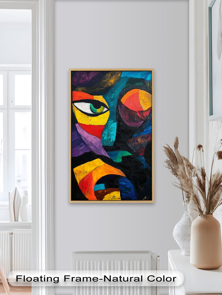 Abstract Eye Expression – Fauvism Oil Painting