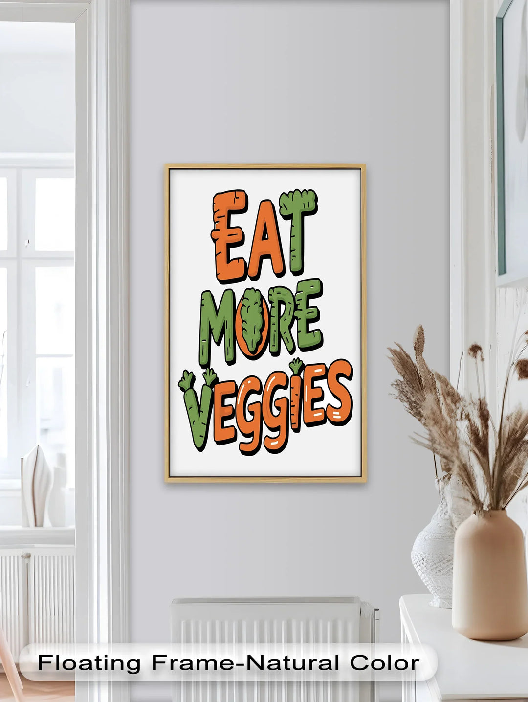 Eat More Veggies – Colorful Letters Oil Painting - MyPhotoStation