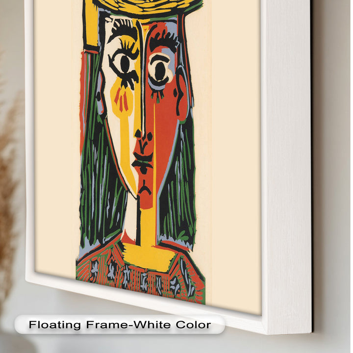 Picasso Woman with Hat – Cubist Portrait Oil Painting