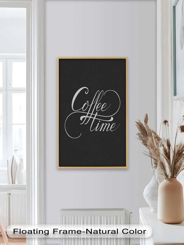 Coffee Time Script Art – Calligraphy Oil Painting - MyPhotoStation