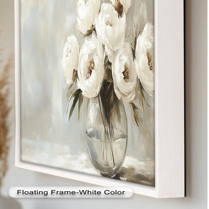White Peony Bouquet – Floral Oil Paintings
