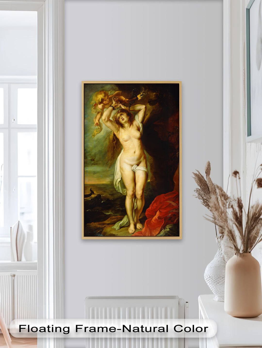 Andromeda Bound – Mythological Renaissance Nude Oil Painting