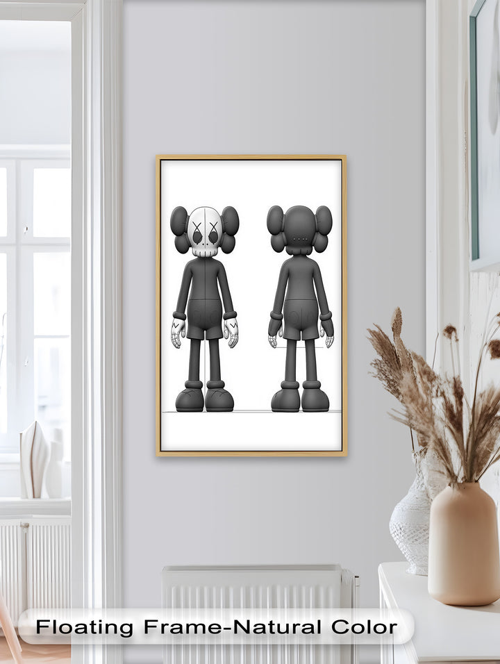 Binäre Dualität – KAWS Ölgemälde