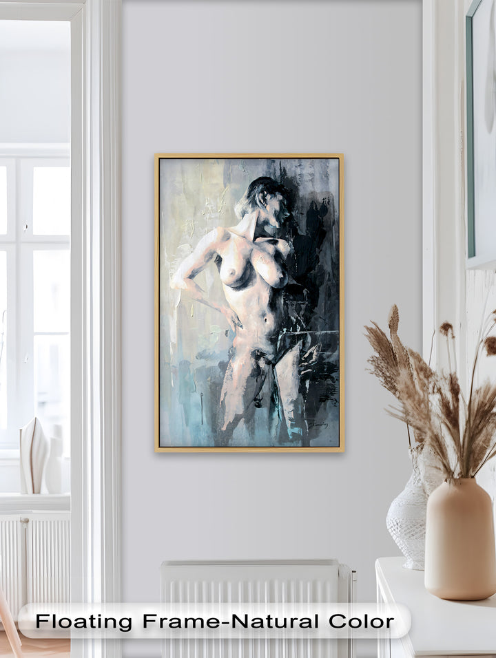 Still in the Shadows – Contemporary Nude Oil Painting