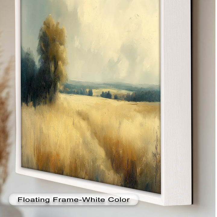 Golden Field Wandkunst – Landschaftsölgemälde