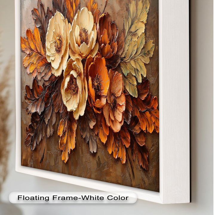 Golden Autumn Florals – Botanical Oil Paintings