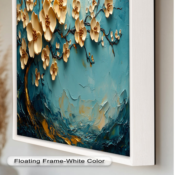 Golden Flowers – Botanical Oil Painting