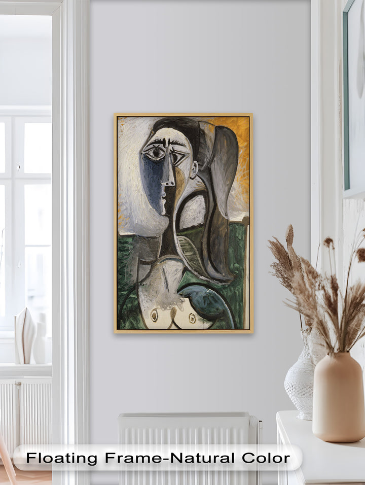 Fragmented Grace – Expressive Female Form in Picasso-Style Oil Painting