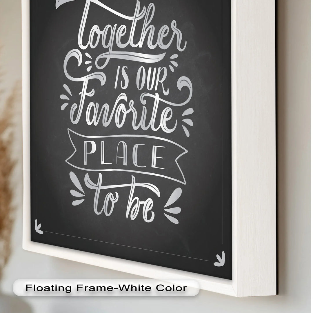Together Is Our Favorite Place – Modern Oil Paintings - MyPhotoStation