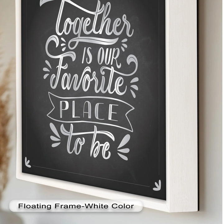 Together Is Our Favorite Place – Modern Oil Paintings - MyPhotoStation